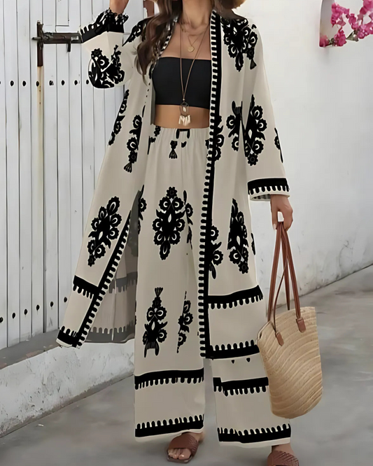 Boho Chic Embroidered 3-Piece Set
