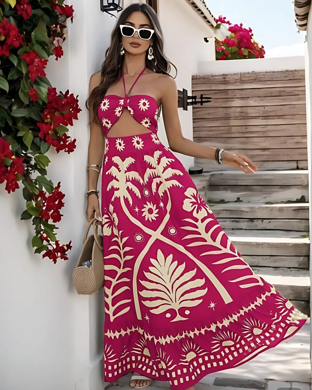 Tropical Solstice Maxi Dress