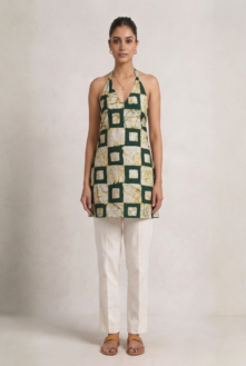 Halter-neck kurti