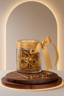 Minimalist Gold Starter Trial Jar