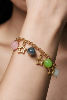Verdant Bloom Sculpted Bangle